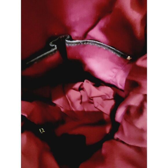 C Wonder Large Tote‎ Cranberry With Brown Accents 12x10 Roomy Pockets - Picture 8 of 10